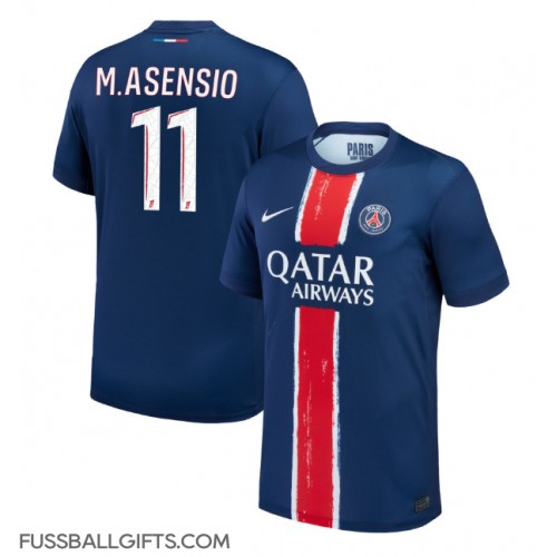 Paris Saint-Germain Marco Asensio #11 Fußballbekleidung Heimtrikot 2024-25 Kurzarm